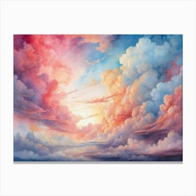 Fantastical And Colorful Sky Canvas Print