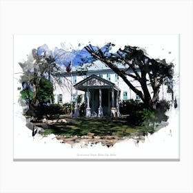 Government House, Belize City, Belize Canvas Print