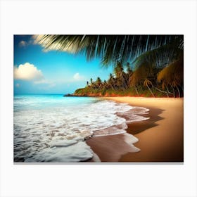 Tropical Beach 2 Canvas Print