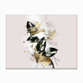 Gold Leaf Painting 9 Canvas Print