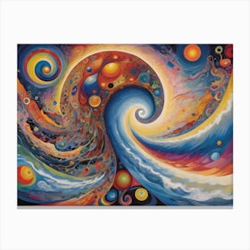 Psychedelic Wave Of Change Canvas Print
