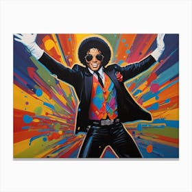 Michael Jackson Lookalike Dance Canvas Print