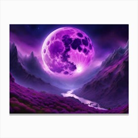 Amethyst Moon 2 Canvas Print