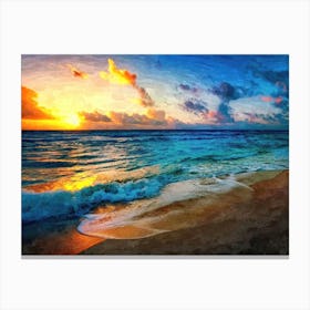 Between Sea And Sky Canvas Print
