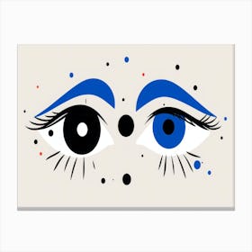 Blue Eyes Canvas Print