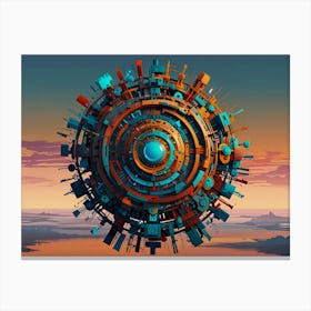 Futuristic Sphere Canvas Print