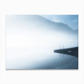 Misty Mountain Lake - Smoky Mountains Canvas Print