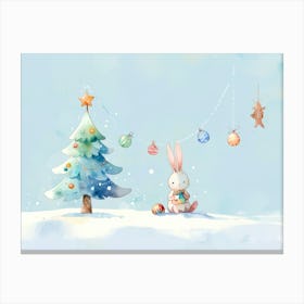 Christmas Bunny 1 Canvas Print