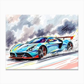 Sports Car Canvas Print