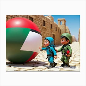 israel and palestine Canvas Print