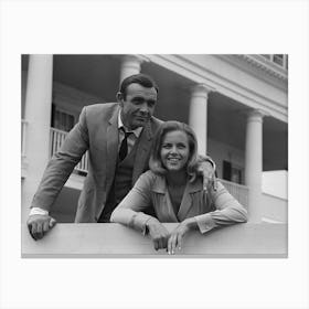 Sean Connery And Honor Blackman 11th June 1964 Canvas Print