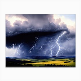 Lightning Storm 2 Canvas Print