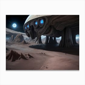 Alien Spaceship Canvas Print