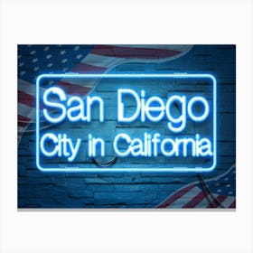 San Diego City In California Canvas Print