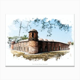 Shait Gumbad Mosque, Bangladesh Canvas Print