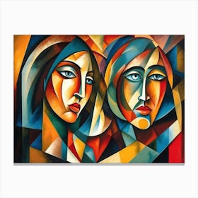 Two Women Canvas Print