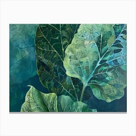 Green Leaves 5 Canvas Print