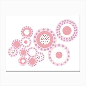 Pink Geometric Canvas Print
