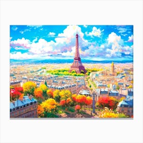 Paris In Autumn Canvas Print