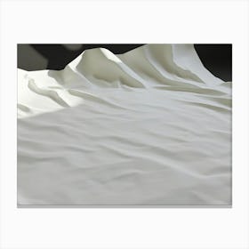 White Bedclothes Canvas Print