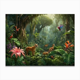 Tropical Jungle 1 Canvas Print