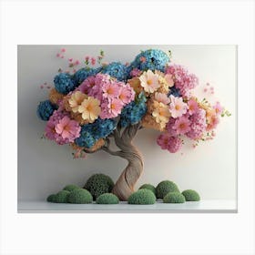 Hydrangea Tree Canvas Print