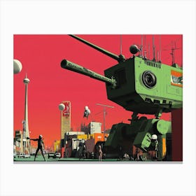 Robot City Canvas Print