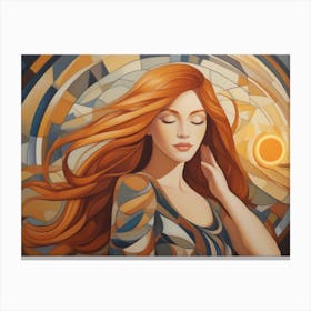 Woman In The Sun 18 Canvas Print