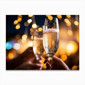 Champagne Toast Canvas Print