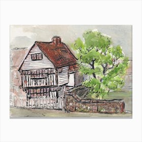 The Wonky House, Charing Nr Ashford, Summer 2024 Canvas Print