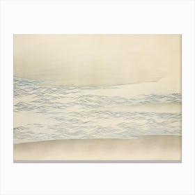 Ocean Waves From Momoyogusa –Flowers Of A Hundred Generations, Kamisaka Sekka Canvas Print