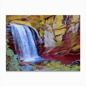 Looking Glass Waterfall Canvas Print