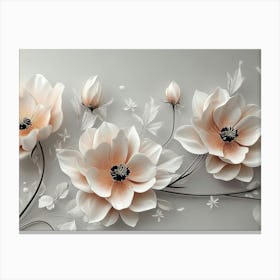 Flower Wall Canvas Print