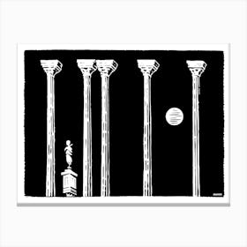 Ancient Stone Columns Canvas Print