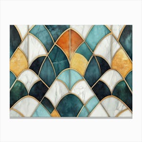 3d Abstract Geometric 1 Canvas Print