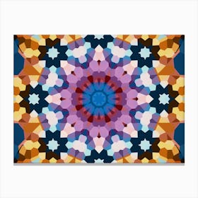 Mandala Mosaic Decor Canvas Print