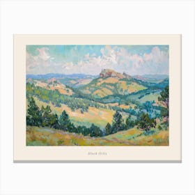 Western Landscapes Black Hills South Dakota 2 Poster Canvas Print