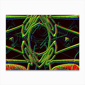 Abstract Psychedelic Art 2 Canvas Print