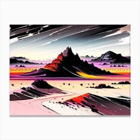 Desert Landscape Canvas Print