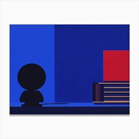 Silhouette Of A Man 14 Canvas Print