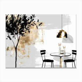 Gold Tree Canvas Print