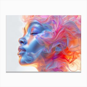 Abstract Portrait Of A Woman Canvas Print