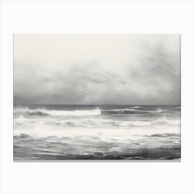 Vintage Ocean Painting Canvas Print