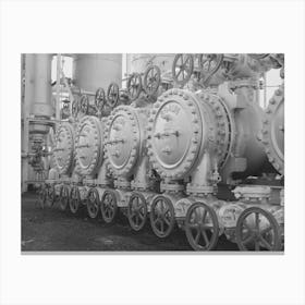 Stills, Valves, Oil Refinery, Seminole, Oklahoma By Russell Lee Canvas Print