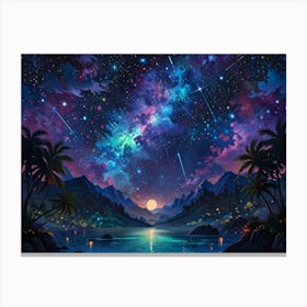 Night Sky With Stars 11 Canvas Print