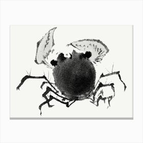 Katsushika Hokusai Crab Ink Drawing Canvas Print