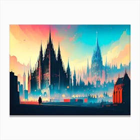 City At Night 3 Canvas Print