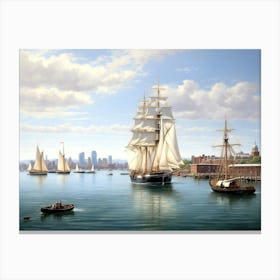 Boston Harbor Canvas Print