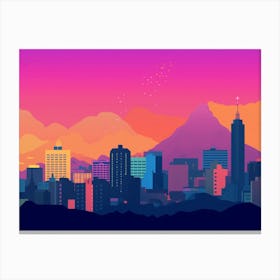 Cape Town Skyline 2 Canvas Print