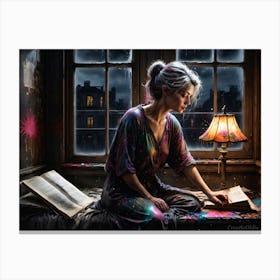 Lady Lay4 Canvas Print